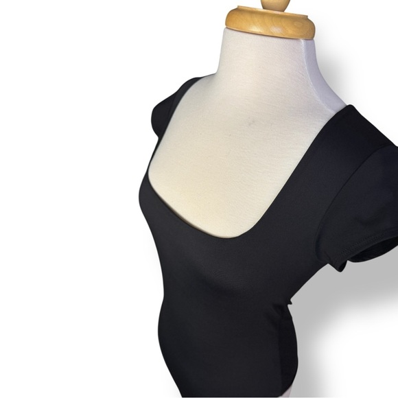 Intimately Free People Black Square Neck Bodysuit - Picture 2 of 4